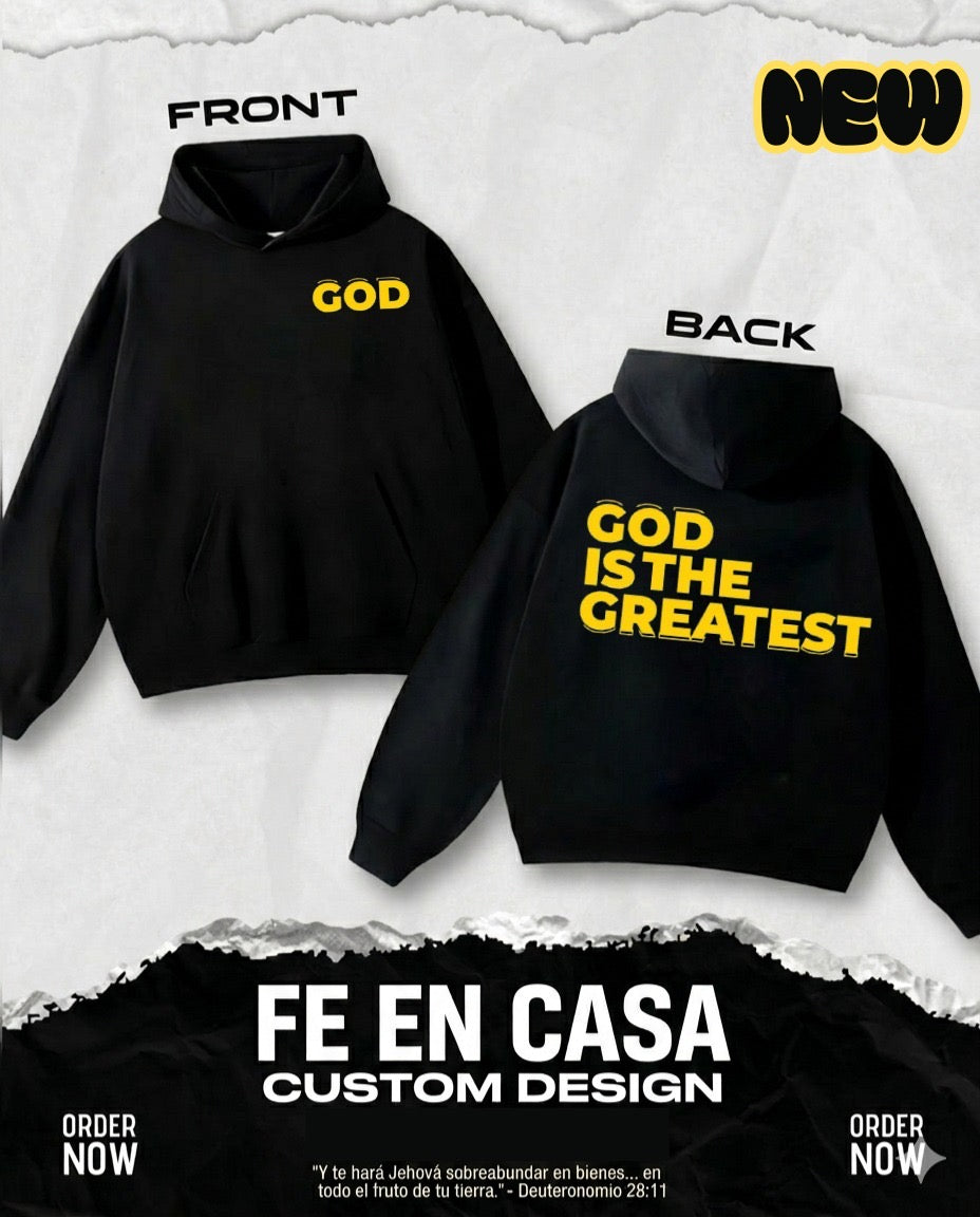 GOD IS THE GREATEST – Bold Statement Hoodie 🌙
